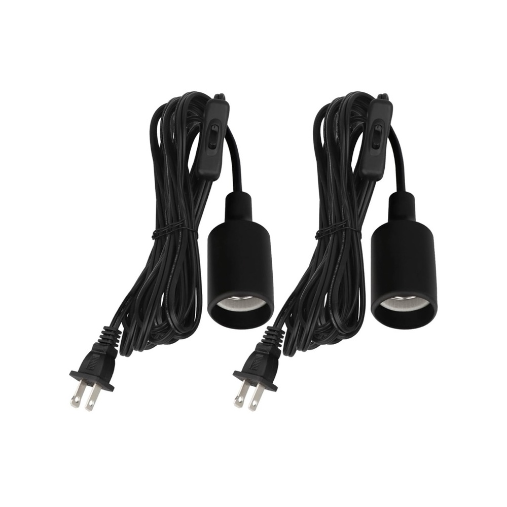 Black Hanging Lamp Socket